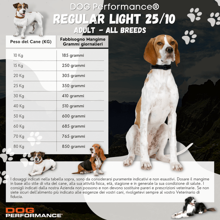 Adult 25/10 Regular Light - 15Kg